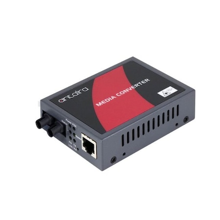 10/100TX To 100FX Media Converter, Multi-Mode 2KM, ST Connector; Version 2 Hardware